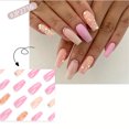thumbnail image 2 of Christmas Decoration Fofosbeauty 24pcs Press on False Nails,Fake Nails for New Year Valentine's Gift,Coffin Pink Style Shinning, 2 of 10