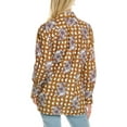 thumbnail image 2 of Rebecca Taylor womens  Gingham Daisy Shirt, L, Brown, 2 of 2