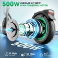 SISIGAD Electric Scooter, 10" Tires, Up to 30 Miles Range, 350W Motor