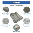 thumbnail image 6 of Unique Bargains 1 Set Universal Inflatable Thickened Car Air Mattress Camping Bed Cushion Pillow Flocking Gray, 6 of 7