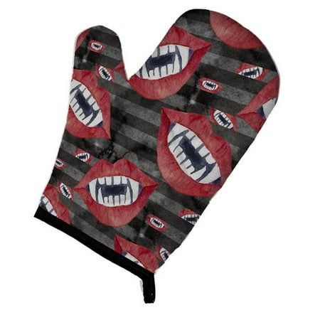 

Watecolor Halloween Vampire Teeth Oven Mitt