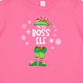 thumbnail image 4 of Inktastic Funny Christmas I'm the Boss Elf with Shoes and Hat Boys or Girls Baby T-Shirt, 4 of 5