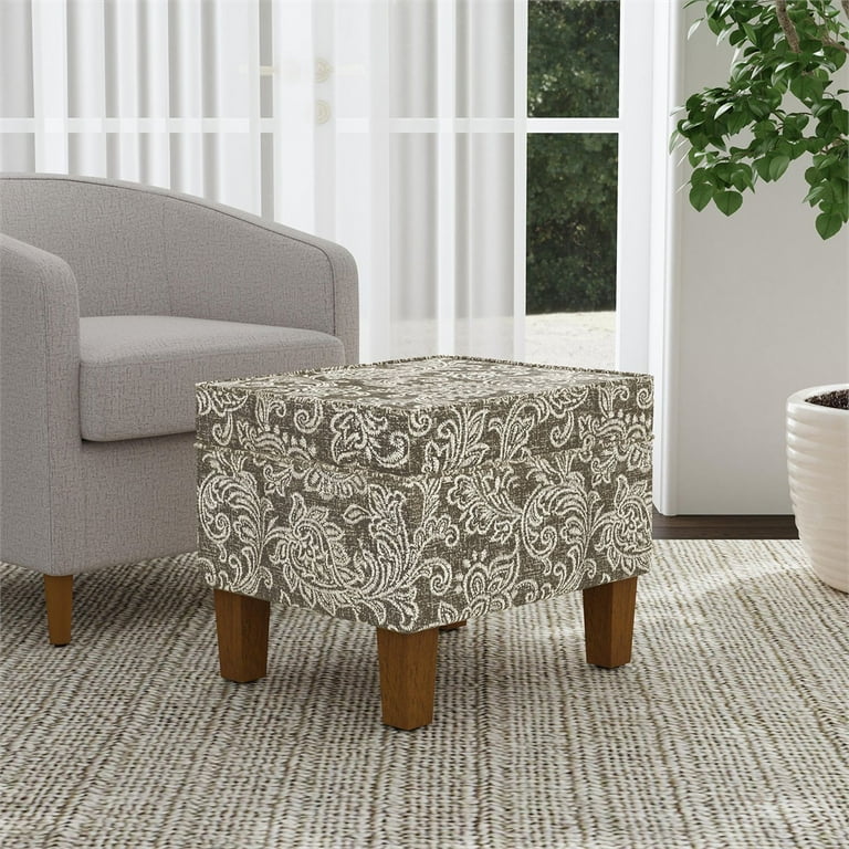 Storage ottoman 2024 with hinged lid