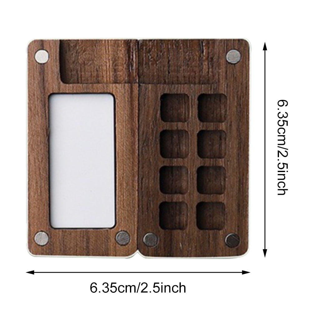 Mini 6 - Grid Portable Watercolor Palette Set with Binder - Clip Book Design, Ideal for Artists and Students on the Go