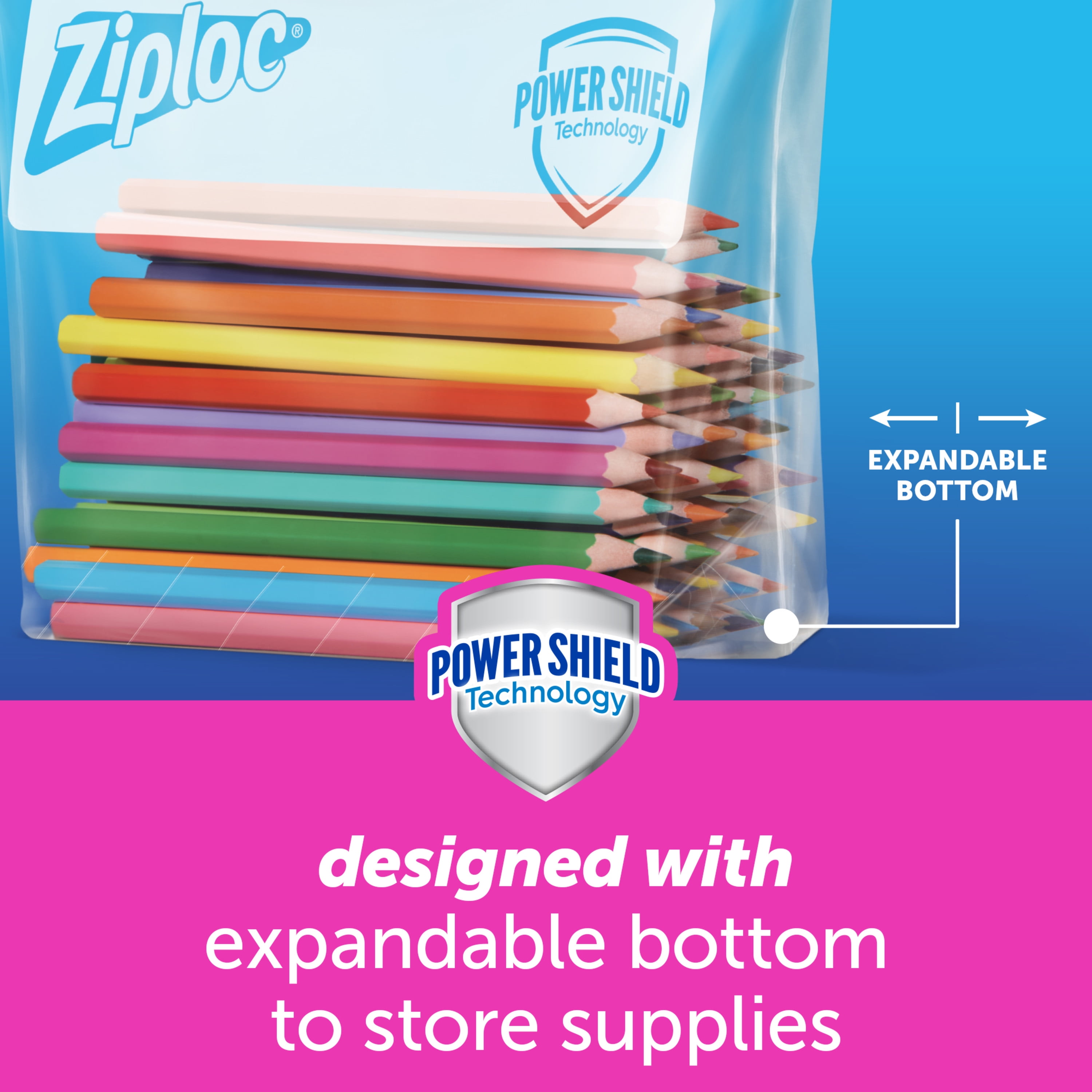 Ziploc® Brand Gallon Storage Bags with Grip 'n Seal™ Technology