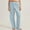Blue#2, variant on LEBONYARD Trousers for Women High Waisted,Womens Pants under $10,Women's Striped Casual Pants with Wide Legs Comfortable and Loose Fitting Pants Green S