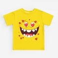 thumbnail image 6 of Cute Funny Shirts for Girls Boys Toddler Graphic T-Shirt Short Sleeve Tee Tops Yellow A 3-4 Years, 6 of 6