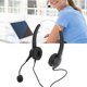 thumbnail image 4 of Auriculares De Servicio Al Cliente, Auriculares Comerciales Con Algoritmo De Voz Inteligente ABS Para Conferencias Para Clases En Línea Mgaxyff Wired Office Headset, 4 of 8
