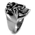 thumbnail image 4 of Anillo Color Plata Para Hombres de Acero Inoxidable Calavera e Hijos, 4 of 4