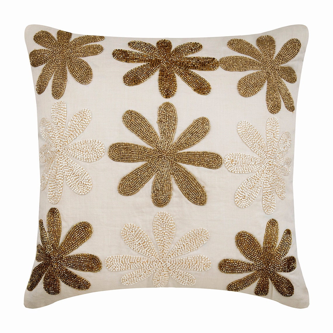 Euro Sham Pillow, Decorative Ivory Euro Pillow Shams 26x26 inch (65x65