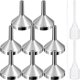 thumbnail image 1 of Xiao Hua 1 juego de mini embudos pequeños de metal con gotero para llenar botellas de perfume, 1 of 5