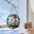 thumbnail image 4 of Hedgehog Ornament Christmas 2025, Hedgehog Stained Glass Sun Catcher – Artistic Hanging Window Decor, Perfect Gift for Animal Lovers, 4 of 5