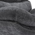 thumbnail image 5 of Kerry Swivel Lounge Chair & Footrest in Gray Fabric and Black Base, 5 of 9