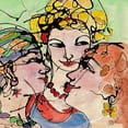 thumbnail image 3 of Burt, Jane 15x15 Black Modern Framed Museum Art Print Titled - The Chat Room, 3 of 5