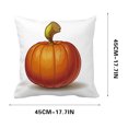 thumbnail image 2 of Fiudx Ofertas Y Liquidación Funda De Cojín De Piel De Melocotón Engrosada Con Cara De Calabaza De Halloween, 2 of 2