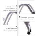 thumbnail image 3 of SHOWERORO 1Pack Small Dumbbell Rack Stand for Fitness Enthusiasts with Powder Coating Finish 13.4x3.9in, 3 of 8