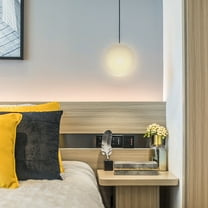 OUNONA Ceiling Fan Light Shades Glass Globe Lampshade Sphere Cover White