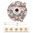 thumbnail image 6 of 13 Inch Round Placemats Set of 6, Grey Red Christmas Non Slip Heat Insulation PP Table Mats, Santa Xmas Tree Snowflake Winter Washable Place Mats for Kitchen Dining Party Table Decor, 6 of 7