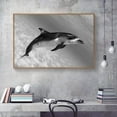 thumbnail image 3 of wall26 Floating Framed Canvas Wall Art for Living Room, Bedroom Black and White Wild Animal Canvas Prints for Home Decoration Ready to Hang - 16x24 inches, 3 of 4