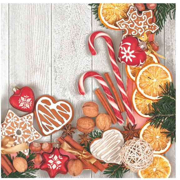 Christmas Napkins, Paper Christmas Napkins, Paper Napkins, Luncheon Napkins, Decorative Napkins, 20/Pack