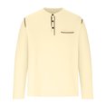 thumbnail image 3 of Birdeem Chemise Décontractée pour Hommes Couleur Unie à Manches Courtes Col Rabattu, 3 of 10