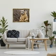 thumbnail image 2 of Stupell Industries Beautiful Dog Wearing Cozy Yellow Hoodie Photography Photograph Metallic Gold Floating Framed Canvas Print Wall Art, Design by Michael Brian, 2 of 8