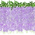 thumbnail image 1 of Guirnalda artificial de flores de glicina ZINHO, 60 ramas, color morado, 1 of 7