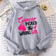 thumbnail image 1 of Sudadera holgada con estampado de letras "Elegir a la chica equivocada" para mujer, con concienciación sobre el cáncer de mama, camisetas casuales de manga larga, 1 of 5