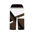 thumbnail image 4 of Ruimatai Women's High Waisted Printed Capri Pants Elastic Waist Side Slit Button Detail Cropped Pants with Pockets for Summer Daily Wear, 4 of 5