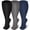 Black Gray Navy, variant on 3 Pairs Medical Sport Plus Size Compression Socks - 20-30mmHg Graduated Knee-High Support for Men & Women, Ideal for Soccer, Running, and Nurses