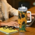 thumbnail image 6 of Pofeuu Sunflowers 7 Print 40oz Ice Bully With Handle And Straw Stainless Steel Vacuum Insulated Cup And 2 In 1 Straw Lid, 6 of 8