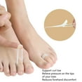 thumbnail image 3 of Hammer Toe Gel Support Pads, Comfortable Support Hammer Toe Straightener Improve Stability  for Home, 3 of 8
