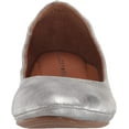 thumbnail image 2 of Lucky Brand Emmie Pewter Classic Ballet Leather Slip On Rounded Toe Shoes Wide (Pewter, 6), 2 of 6