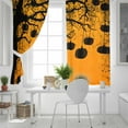 thumbnail image 5 of Fsddascl Halloween Owl Blackout Curtains for Bedroom/Living Room, Thermal Insulated Kitchen Curtains, Orange Black Pumpkin Tree Horror Branch Grommet Darkening Window Treatment Drapes 27.5"x39"x2, 5 of 6