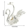 thumbnail image 3 of Jrocdr Metal Swan Coffee Spoon Se With 6Pcs Coffee Spoon Set Teaspoon Swan Dinnerware Set For Stirring Mixing Coffee Desserts Dinner Place Mats for 4 Plate Mates Dinner Place Mats, 3 of 9