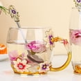 thumbnail image 3 of Tazas de café de cristal hechas a mano con cucharas, tazas de 320 ml, regalos para el día de la madre de San Valentín., 3 of 6