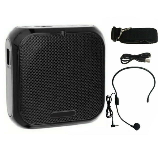 Wired Voice Amplifier, Teacher Classroom Microphone Double Layer PVC Cable Sturdy Mini High Power Speakers for Teacher for Teaching Red,Black