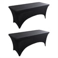 thumbnail image 1 of Manteles para Manteles Rectangulares,Manteles Elásticos,para Eventos, Cócteles Negro, 1 of 6