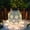 White, variant on 3 Packs Solar Lantern Lights Outdoor Hanging Metal LED Garden Decor for Patio Yard Porch Decoration Waterproof Solar Powered Lighting for Christmas Party