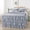 Navy Blue, variant on JML Knitted Ruffle Skirt Bedspread 3 Piece,30" Drop Bed Skirt Coverlet,Queen,Camel