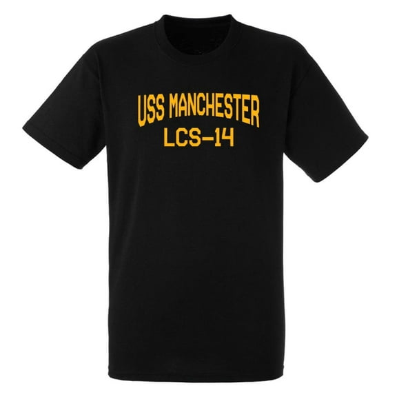 USS Manchester LCS-14 Independence Littoral Combat Ship Naval Warship Short Sleeve Tee Shirt
