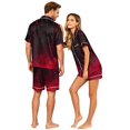 thumbnail image 4 of Spooky Pajamas Women Halloween Couple Pajamas Matching Sets Halloween Pajamas Halloween Pj Set Button Up Pajamas Couples Pajamas Matching PJS for Couples His Hers Jammies Wife Husband, Red, 4XL, 4 of 5