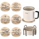 thumbnail image 1 of Posavasos cristianos de cerámica con versículos bíblicos y respaldo de corcho absorbente para mesa de café y bar, 1 of 6