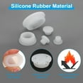 thumbnail image 3 of Uxcell T-Shaped Silicone Rubber Hollow Plug for 30 to 31mm Hole White 12 Pieces, 3 of 6