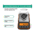 thumbnail image 3 of Fine Scale 0.001G, Digital Milligram Scale 50G / 0.001G, Digital Pocket Scale with LCD Display, Lab Digital Scale,Green, 3 of 6