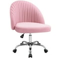 thumbnail image 7 of Furmax Indoor Skin Friendly Fabric 360 Degree Rotation Office Chair, Pink, 7 of 7