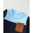 thumbnail image 4 of 5T Baby Boys Clothes 6Y Boys 2PCS Fall Winter Denim Outfits Set Crew Neck Little Boys Long Sleeve Top Denim Pants Set Blue, 4 of 9