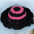 thumbnail image 4 of Dsseng Sweet Girls Crochet Ruffled Brim Bucket Hat Cute Ladies Fisherman Hat Exaggerated Style Teens Winter Windproof Hat, 4 of 21