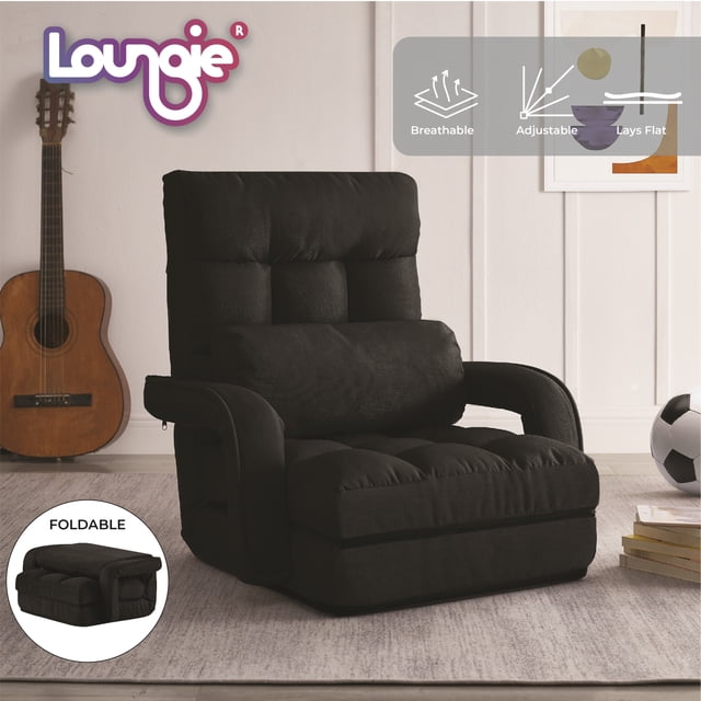 Arina Linen Recliner/Floor Chair - 5 Adjustable Positions, Foldable