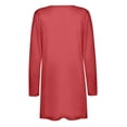 thumbnail image 5 of SDNall Lightweight Cardigans for Women Color Long Sleeve Casual Tops Blouse with Pocket Cardigan Womens Cardigan (Watermelon Red, Sizes S-XXL), 5 of 7